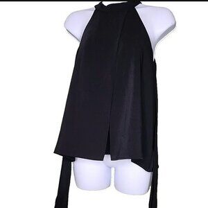 Design Lab Lord & Taylor Sleeveless Halter Top Mediuym